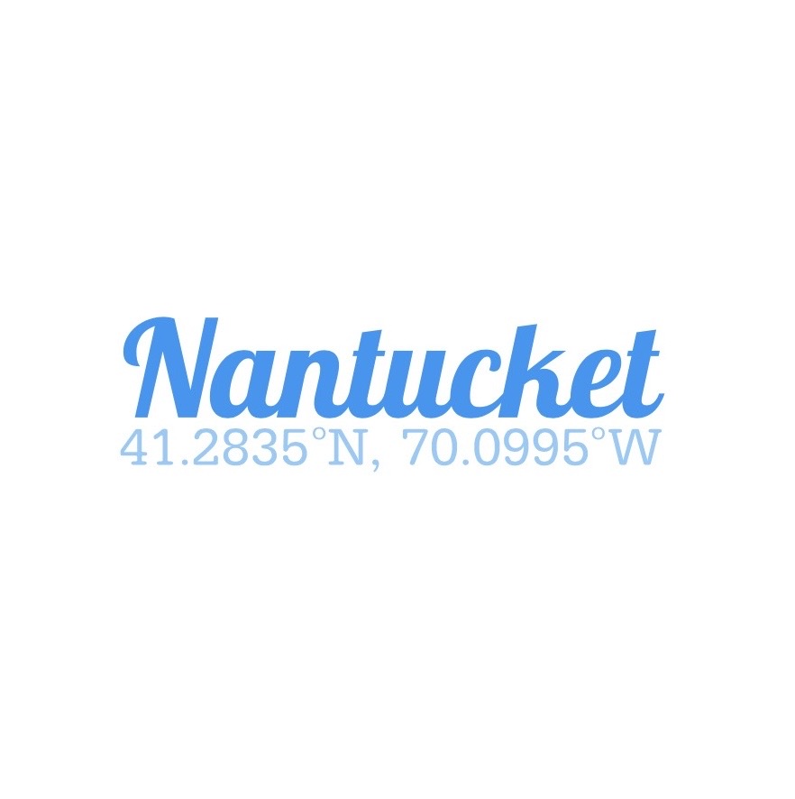 Nantucket Coordinates; Blue
